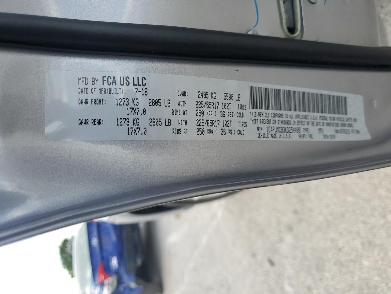 2019 JEEP CHEROKEE