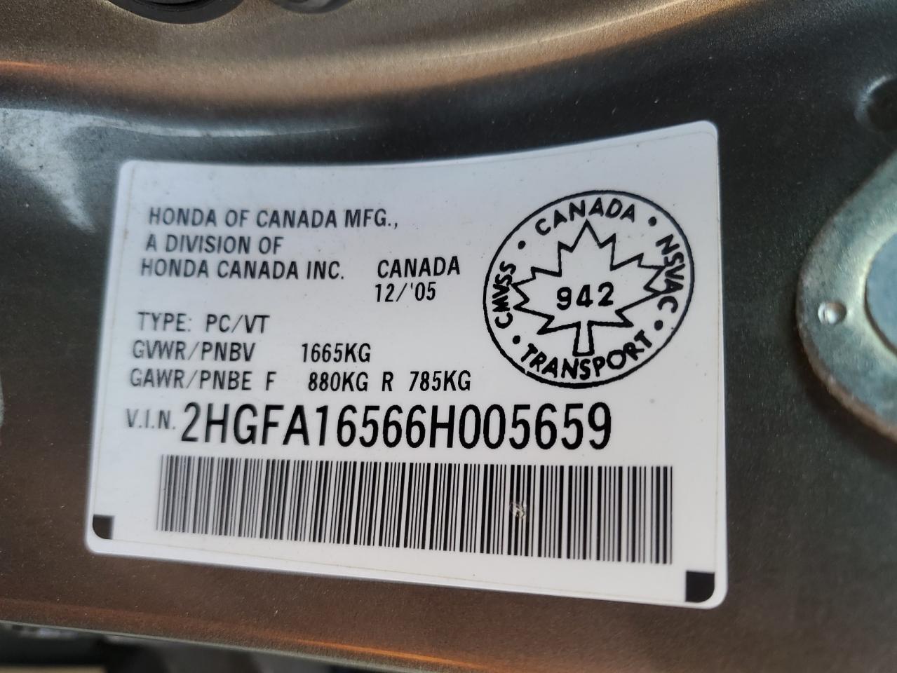 2006 HONDA CIVIC