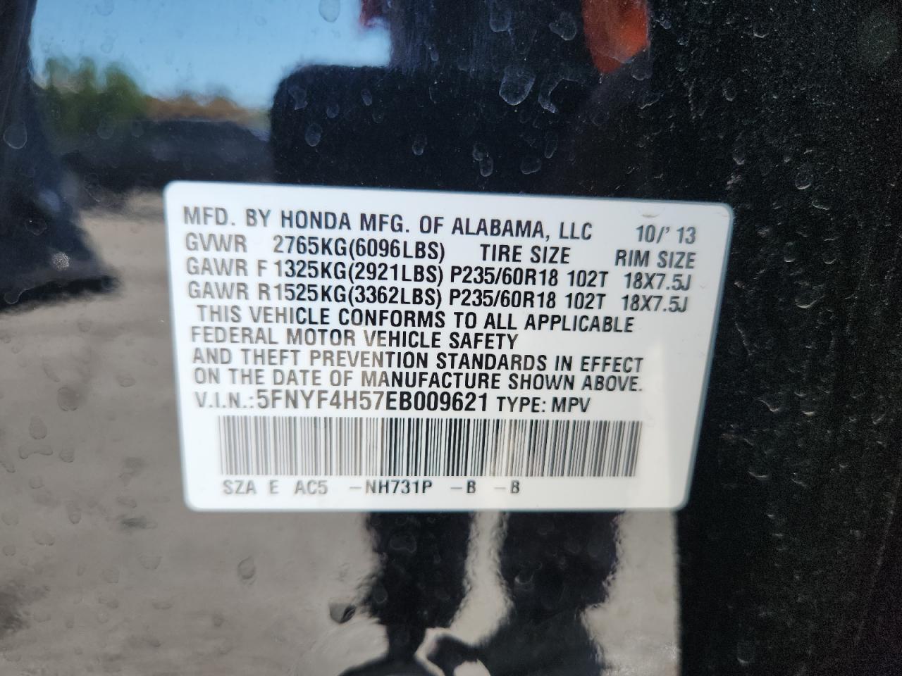 2014 HONDA PILOT