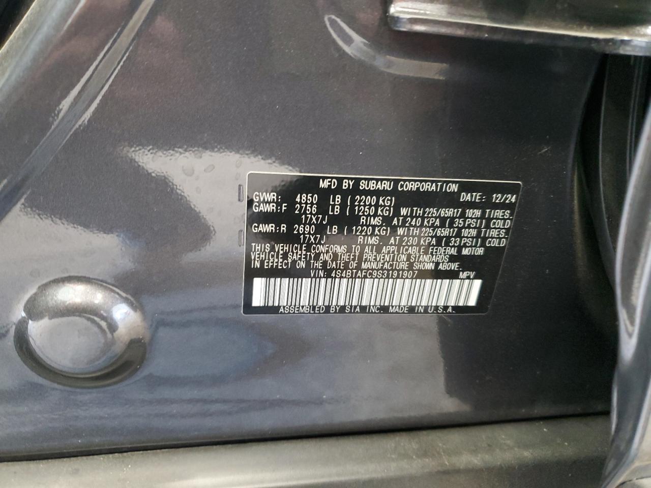 2025 SUBARU Outback