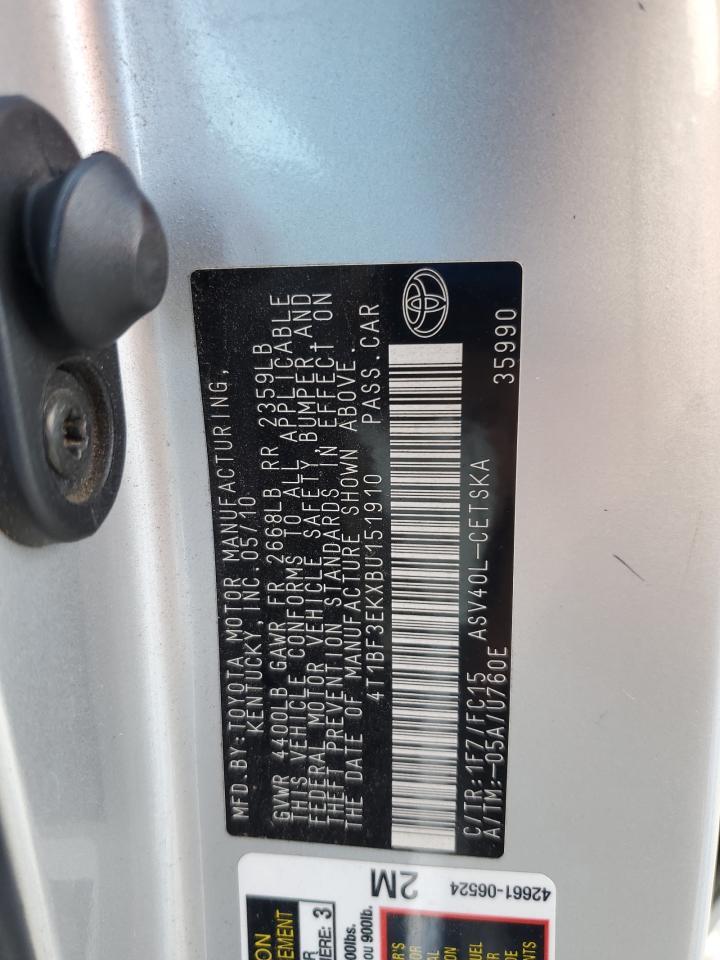 2011 TOYOTA CAMRY
