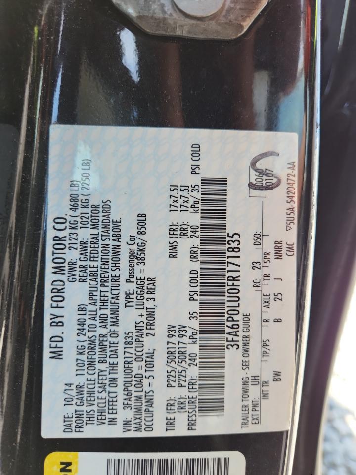 2015 FORD FUSION