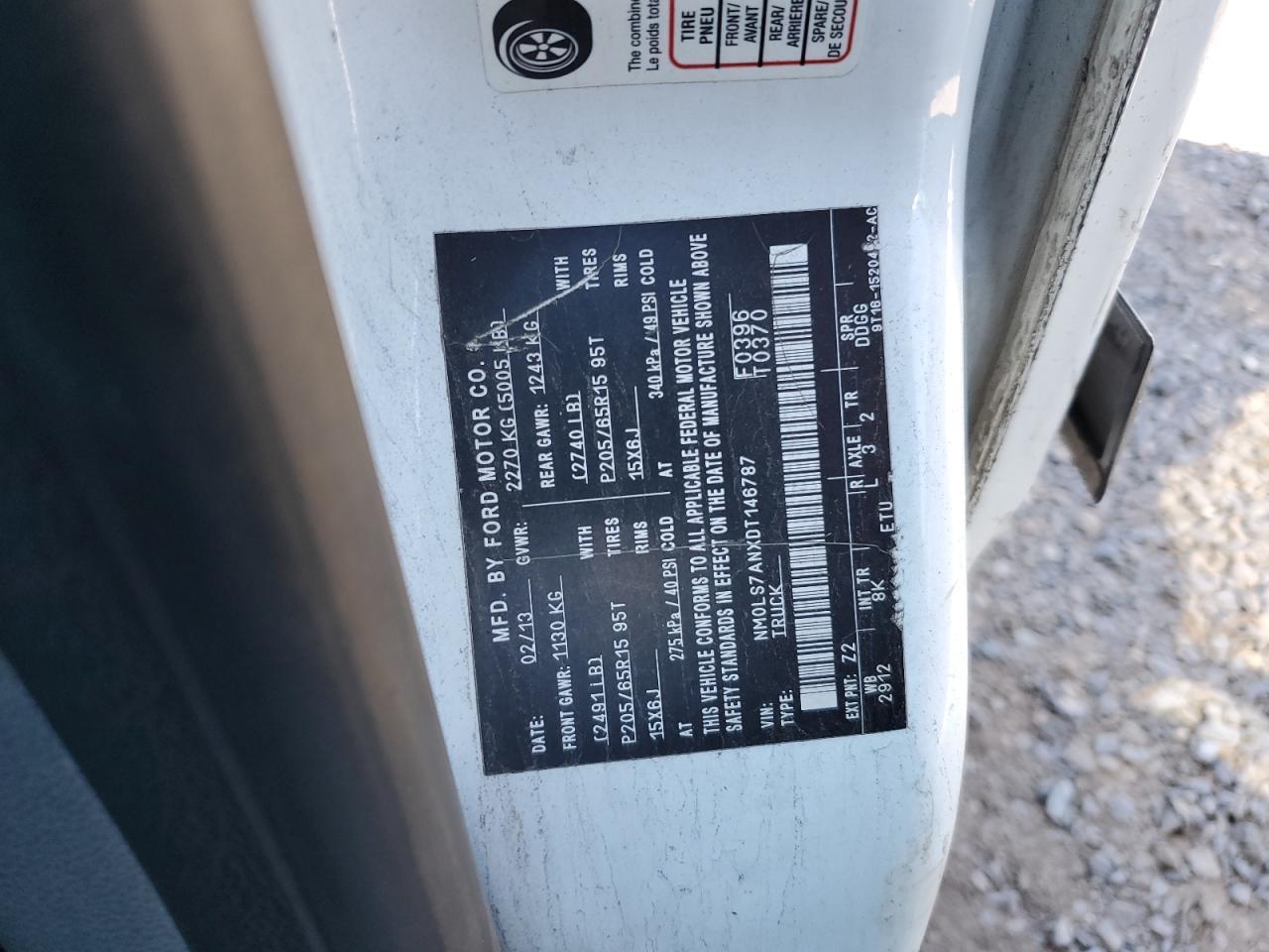 2013 FORD TRANSIT CONNECT