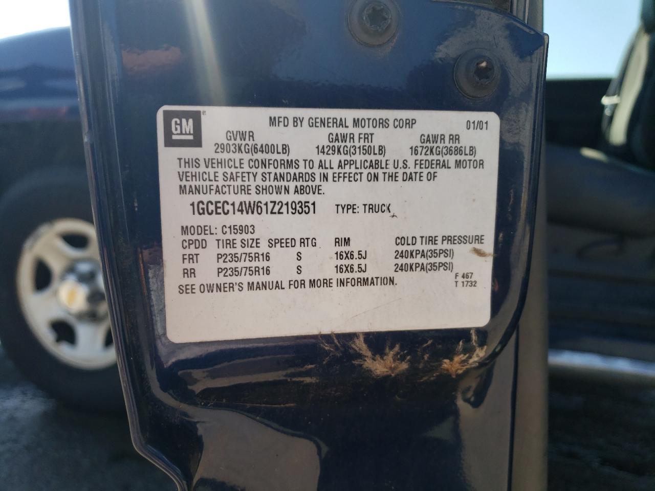 2001 CHEVROLET Silverado
