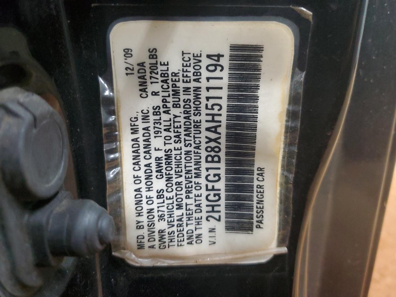 2010 HONDA CIVIC
