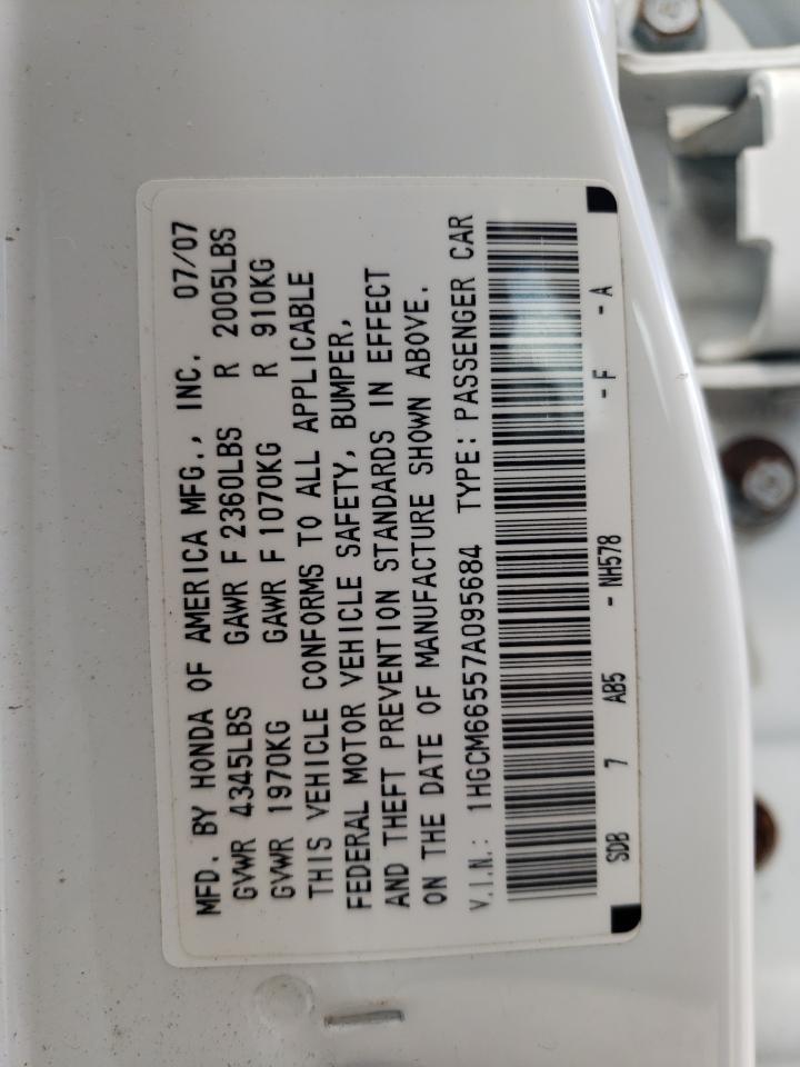 2007 HONDA ACCORD
