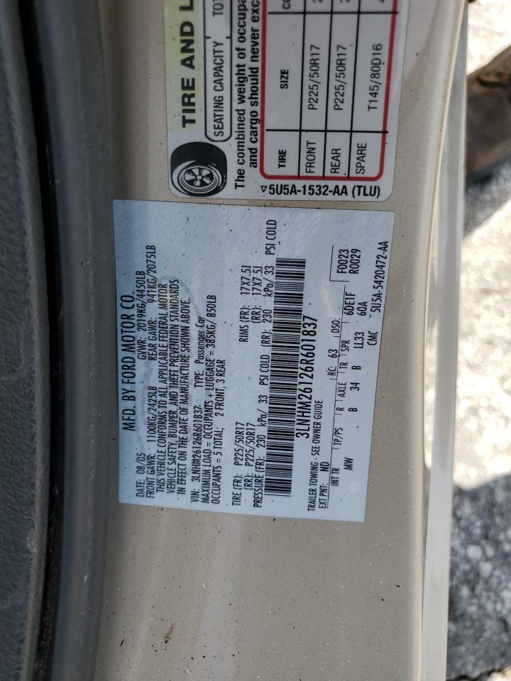 2006 LINCOLN Zephyr