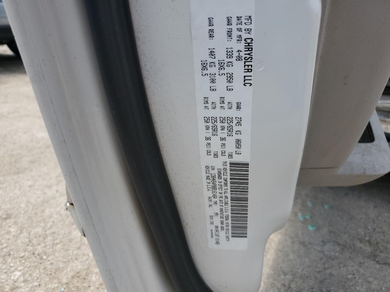 2008 DODGE GRAND CARAVAN