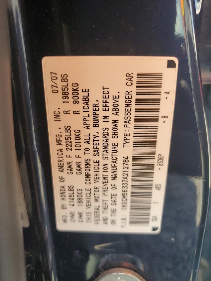 2007 HONDA ACCORD