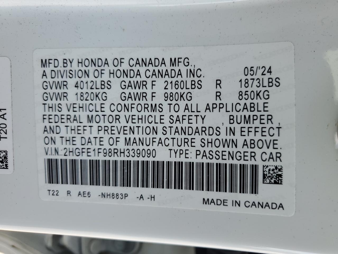 2024 HONDA CIVIC