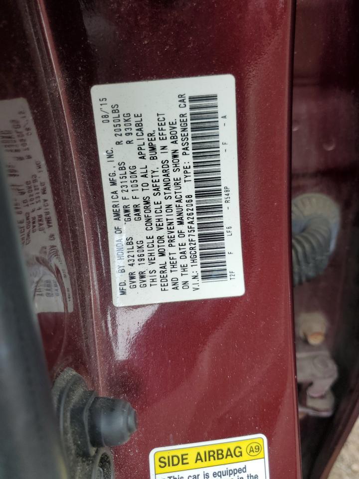 2015 HONDA ACCORD