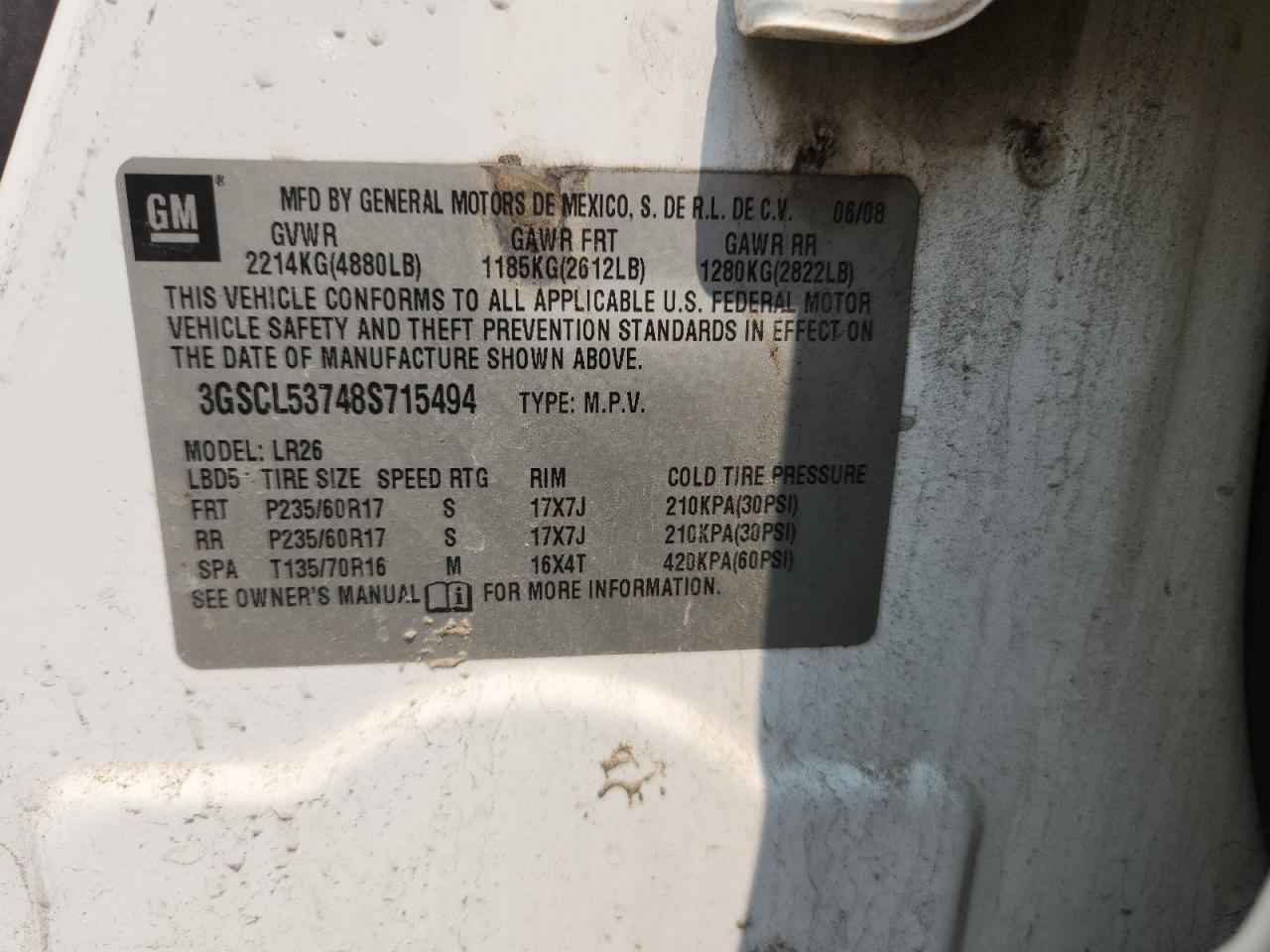 2008 SATURN Vue