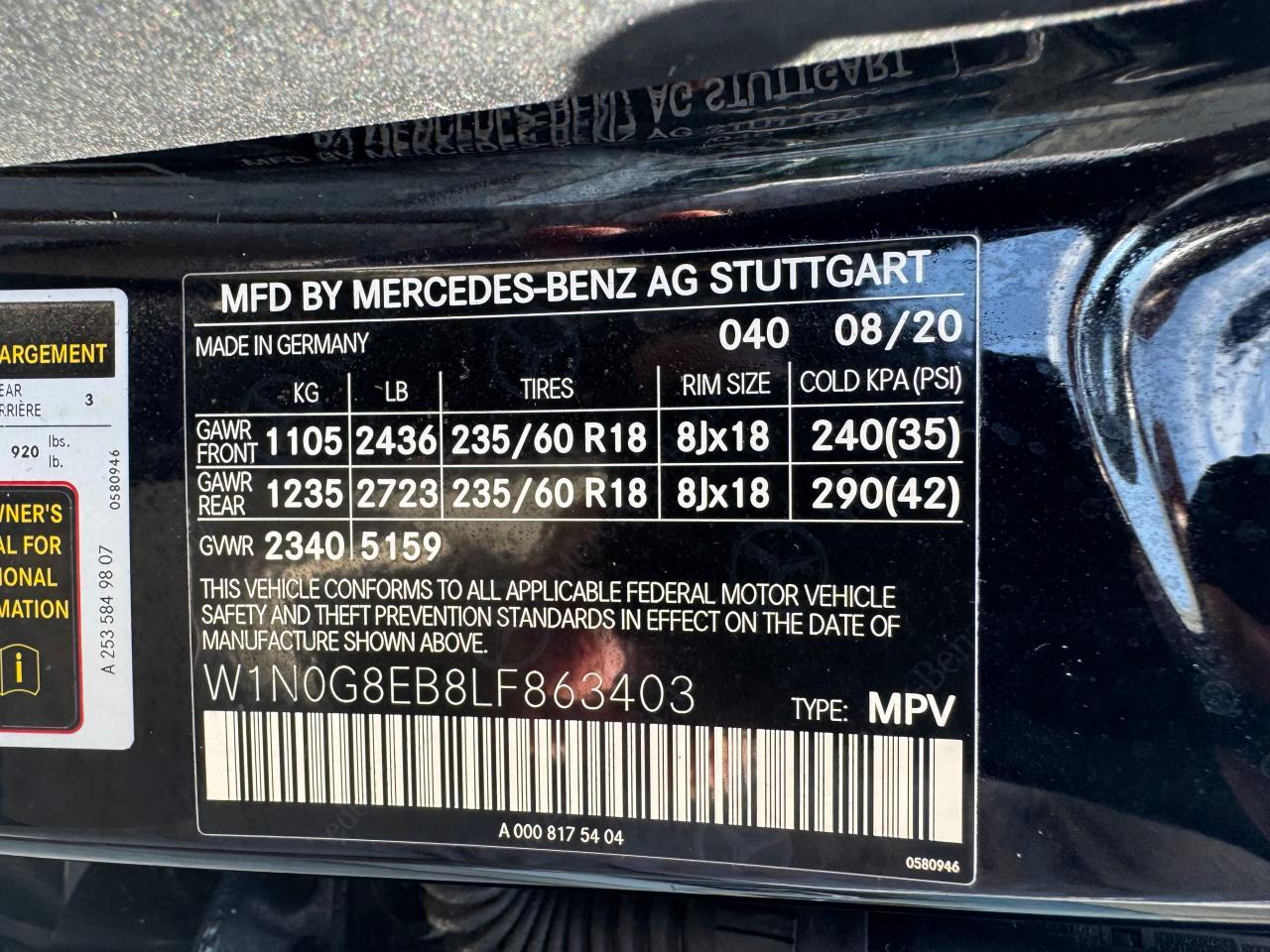 2020 MERCEDES-BENZ GLC-Class