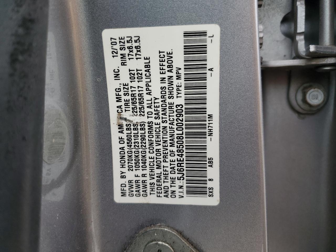 2008 HONDA CR-V