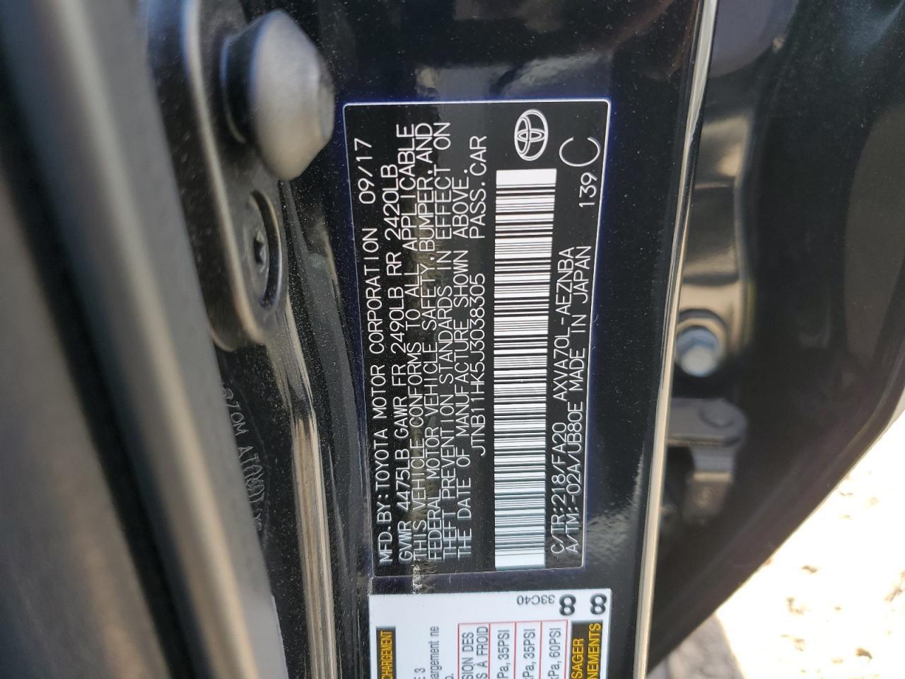2018 TOYOTA CAMRY