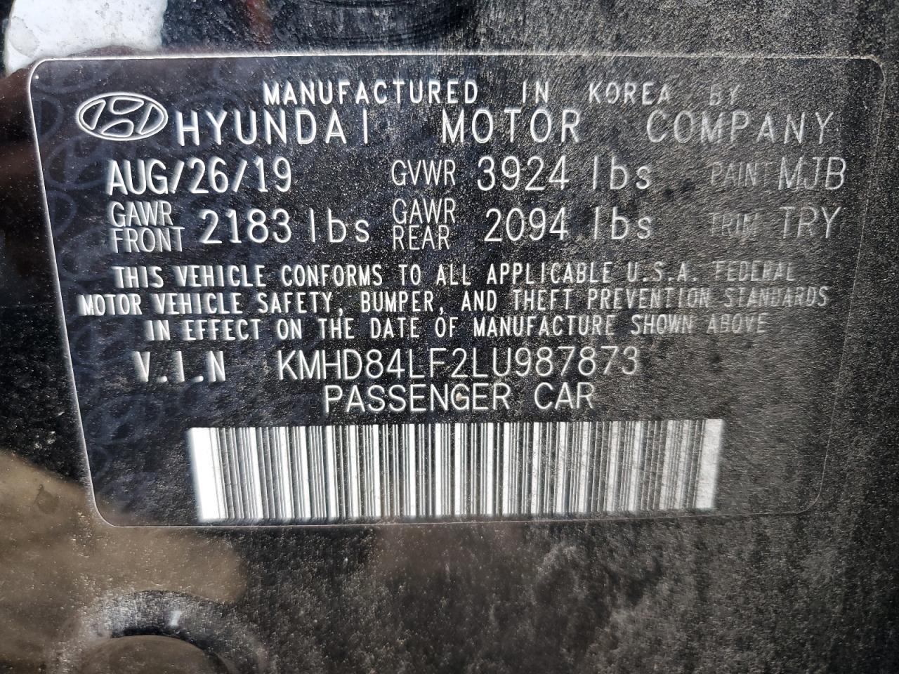 2020 HYUNDAI ELANTRA