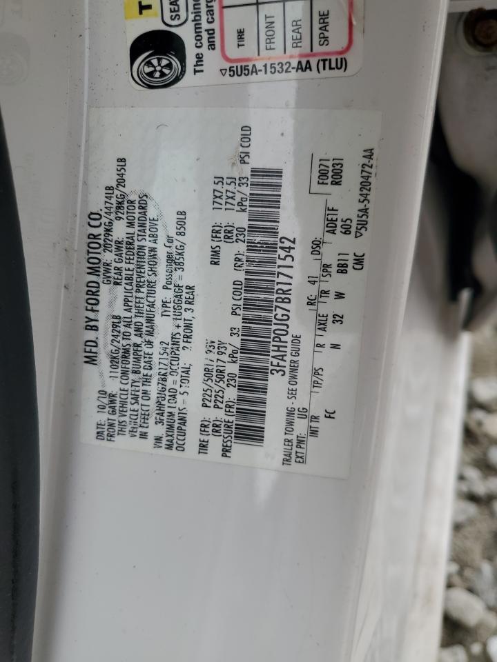 2011 FORD FUSION