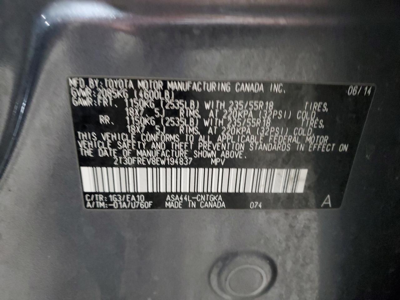 2014 TOYOTA RAV4