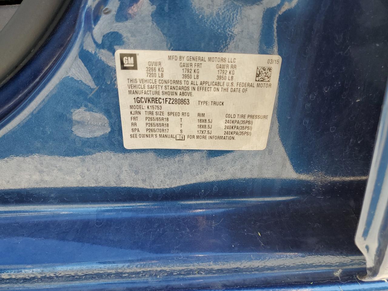 2015 CHEVROLET Silverado