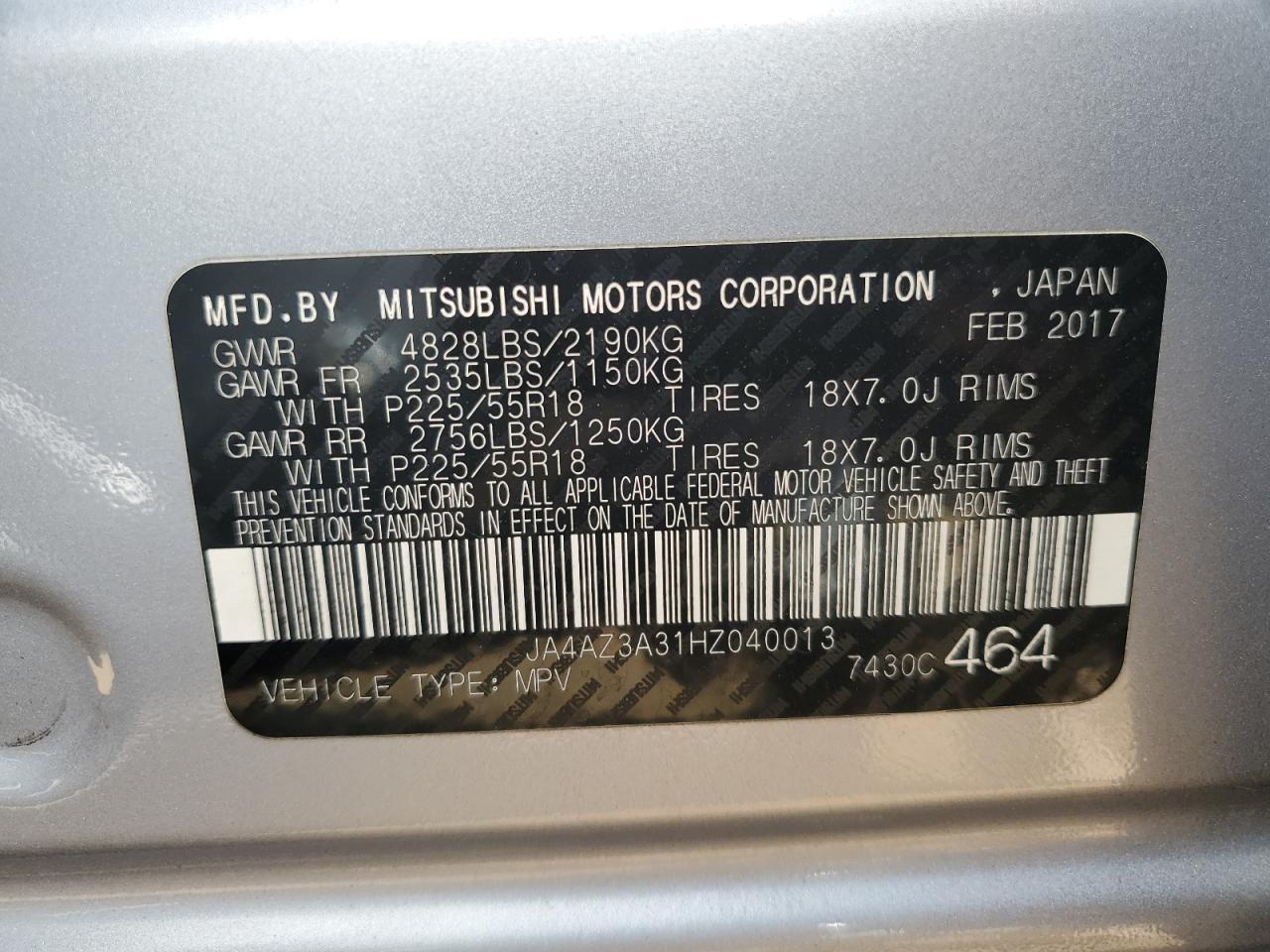 2017 MITSUBISHI outlander