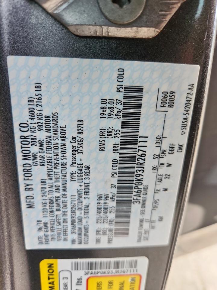 2018 FORD FUSION