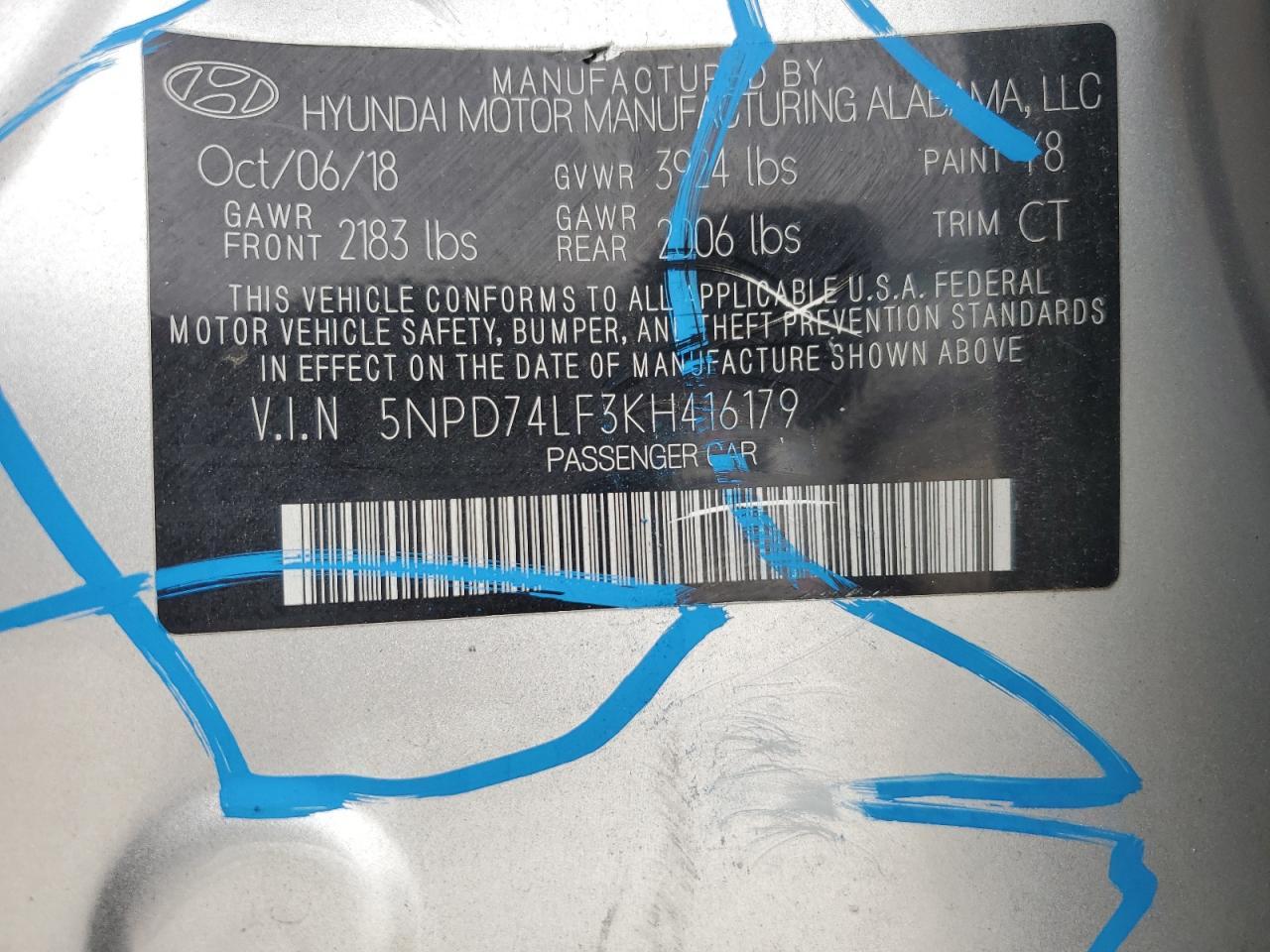 2019 HYUNDAI ELANTRA
