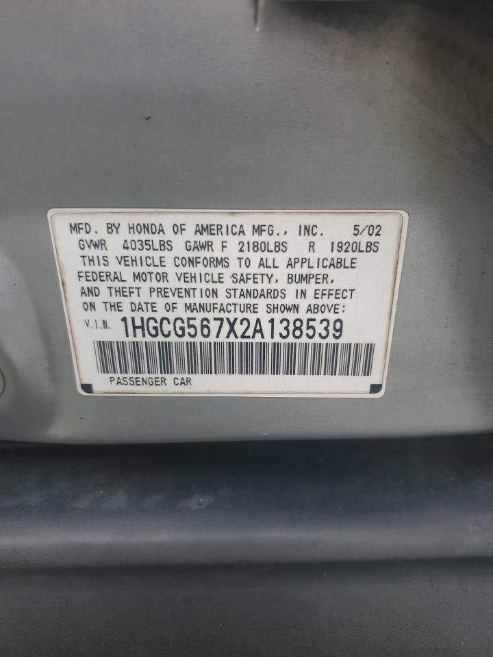 2002 HONDA ACCORD