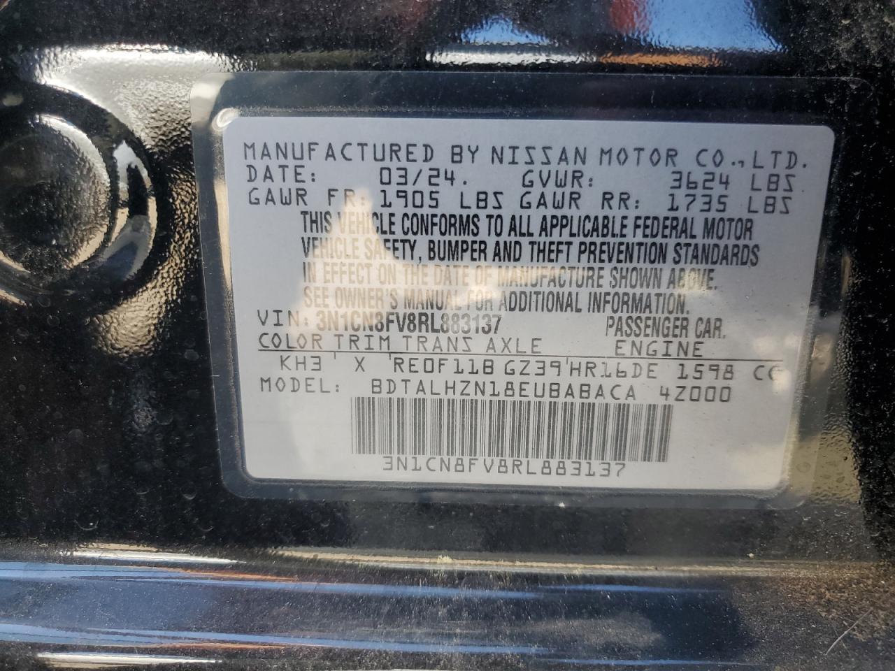 2024 NISSAN VERSA