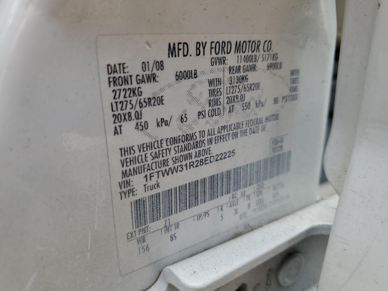 2008 FORD F-350