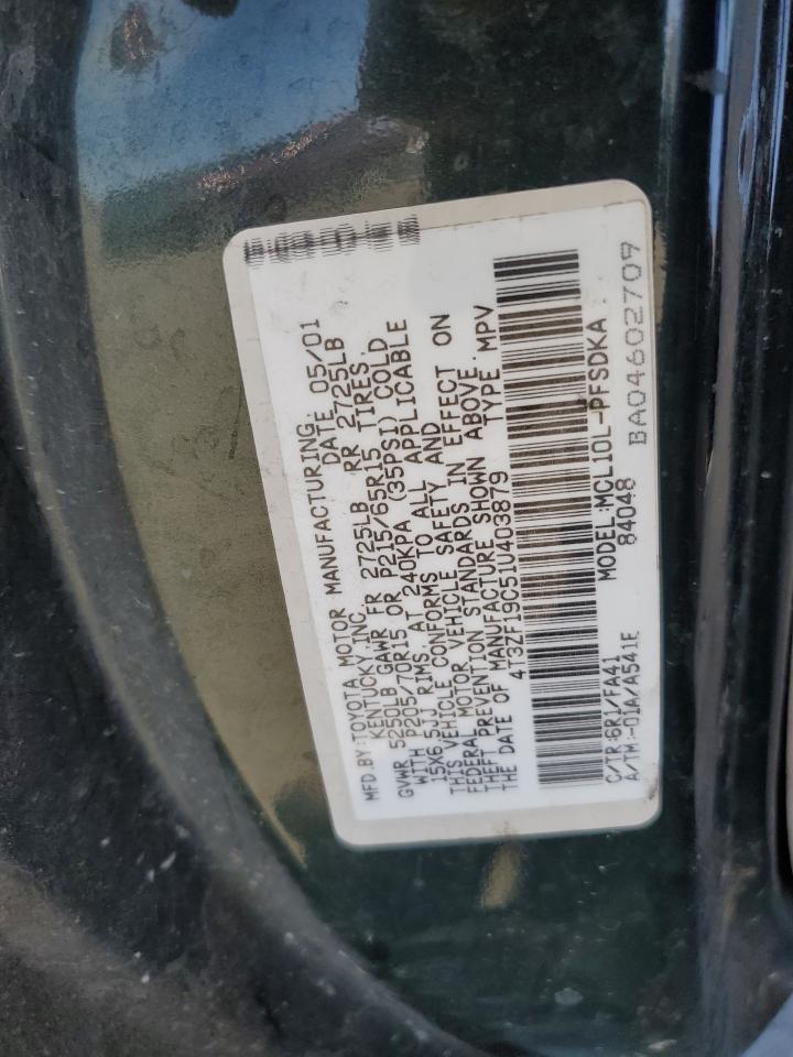 2001 TOYOTA SIENNA