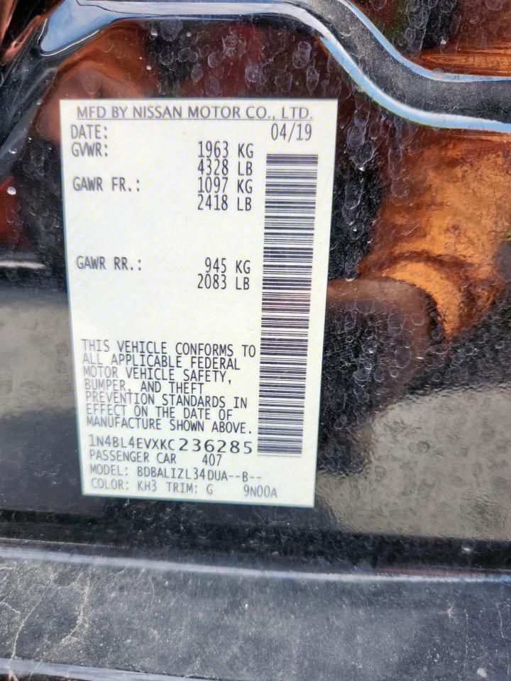 2019 NISSAN ALTIMA