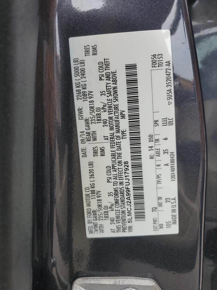 2015 LINCOLN MKC