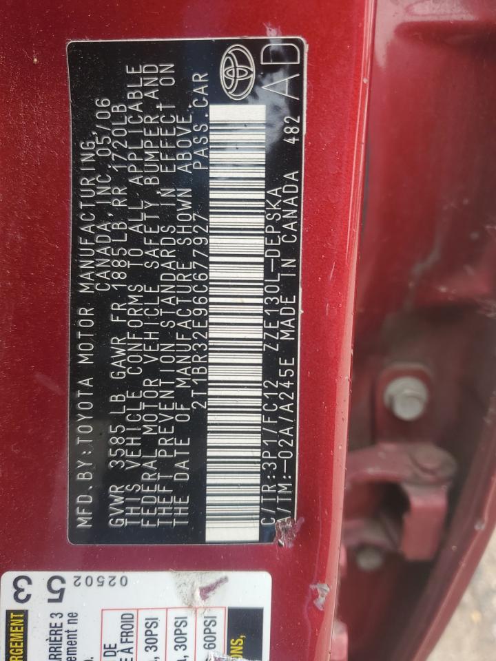 2006 TOYOTA COROLLA