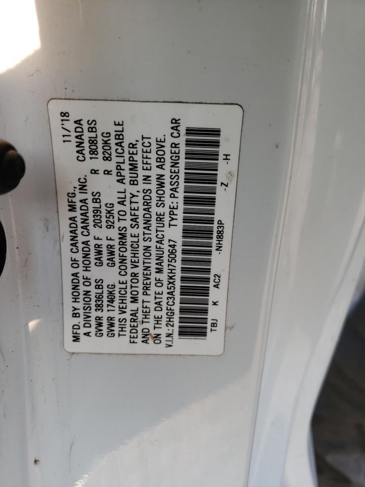 2019 HONDA CIVIC