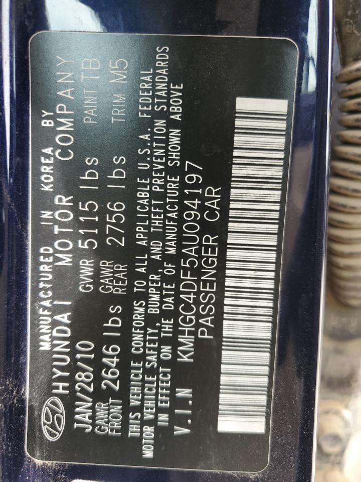 2010 HYUNDAI GENESIS