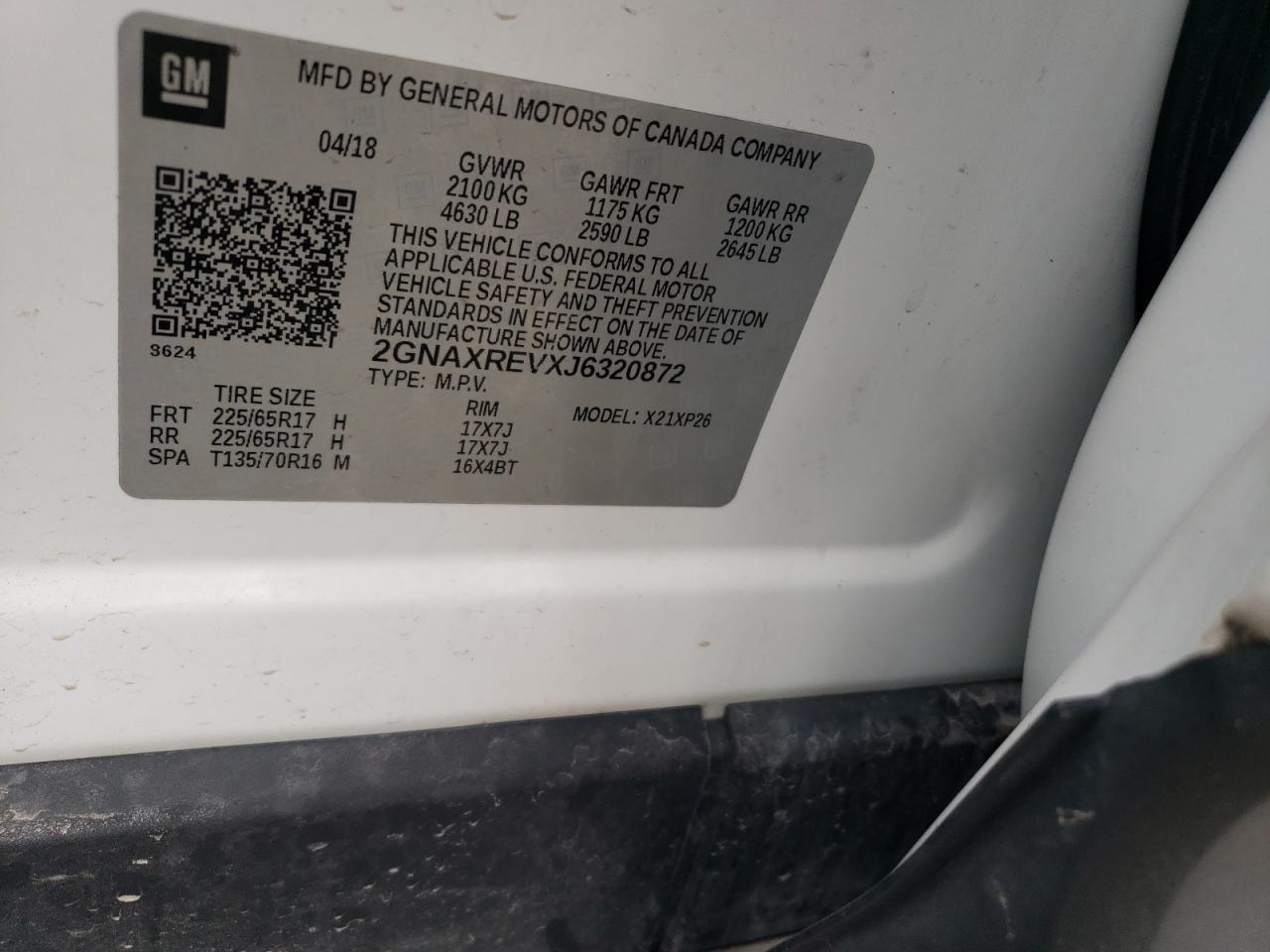 2018 CHEVROLET EQUINOX