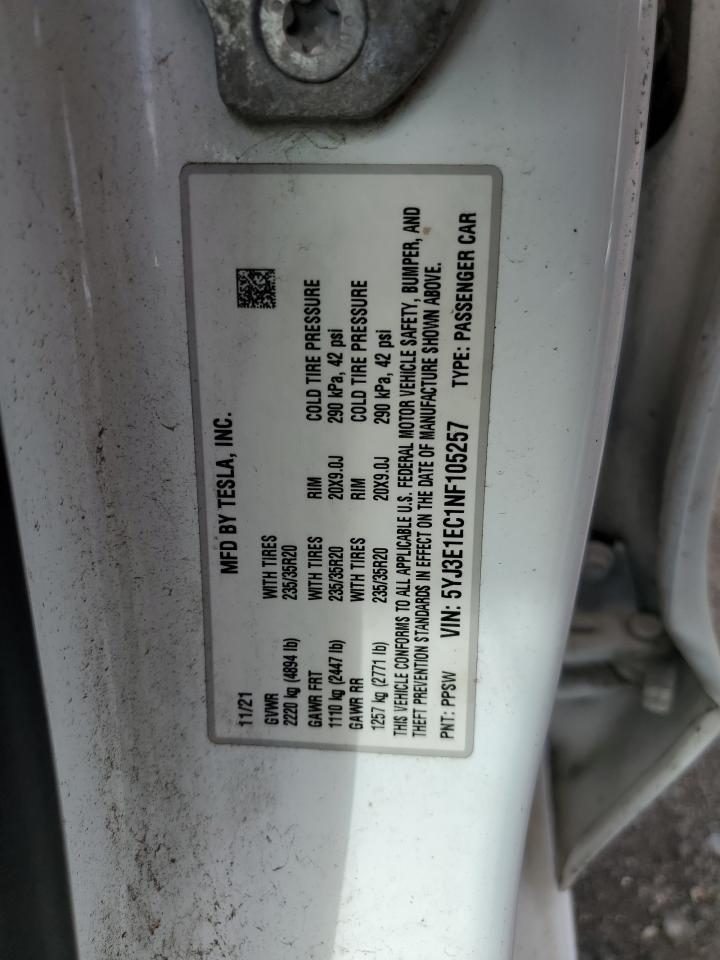2022 TESLA MODEL 3