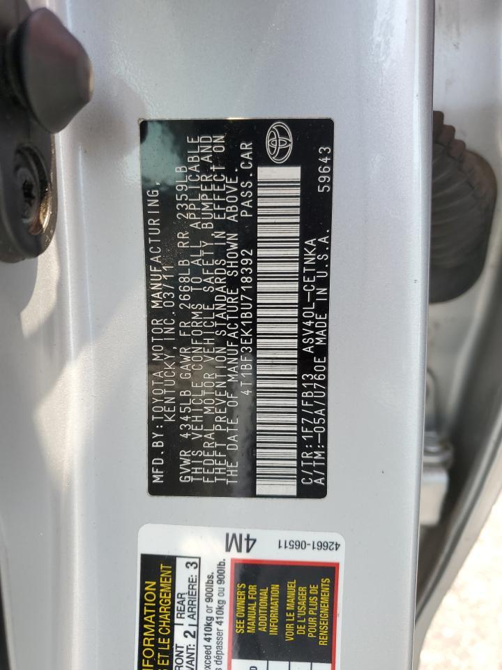 2011 TOYOTA CAMRY