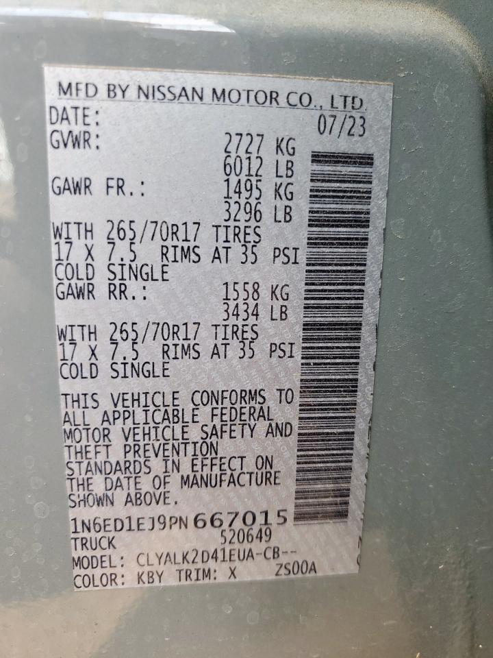 2023 NISSAN Frontier