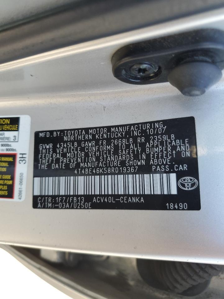 2008 TOYOTA CAMRY