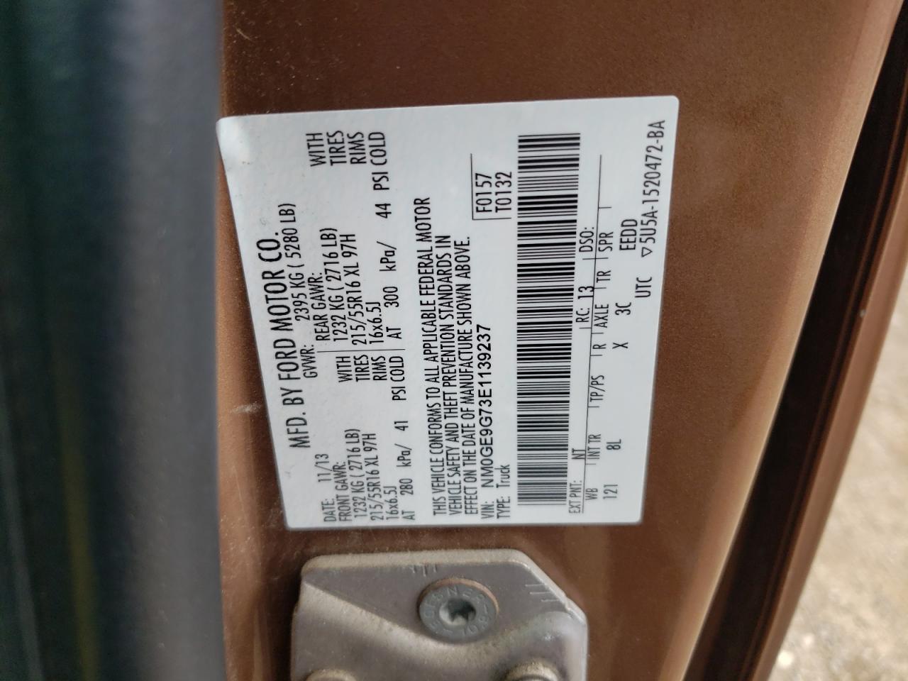 2014 FORD TRANSIT CONNECT