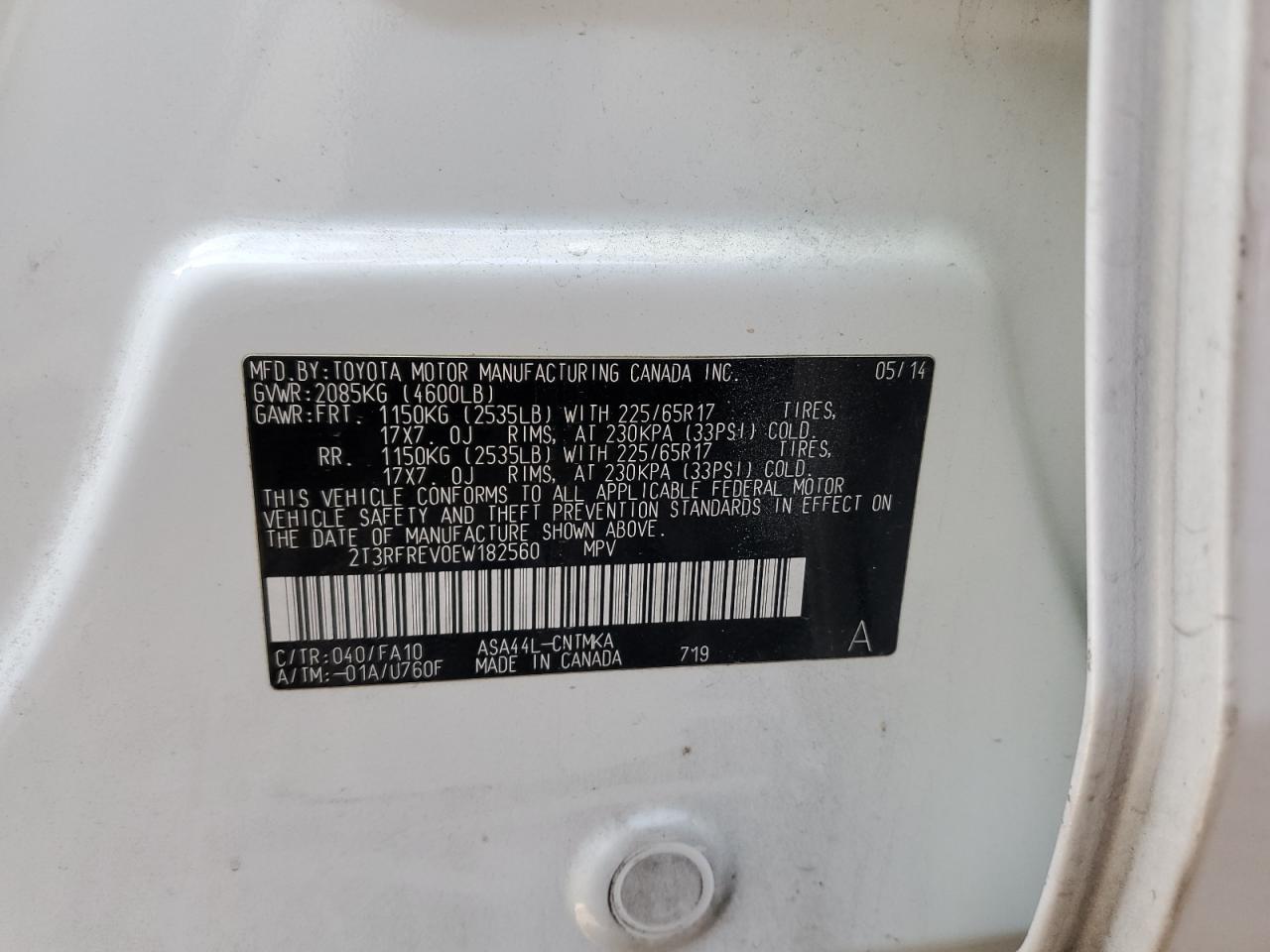 2014 TOYOTA RAV4