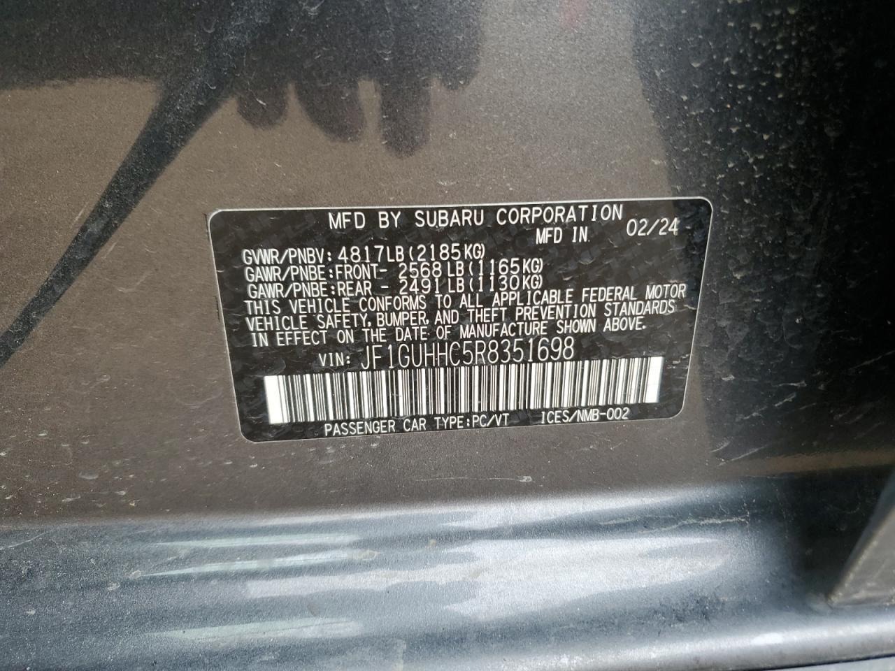 2024 SUBARU IMPREZA