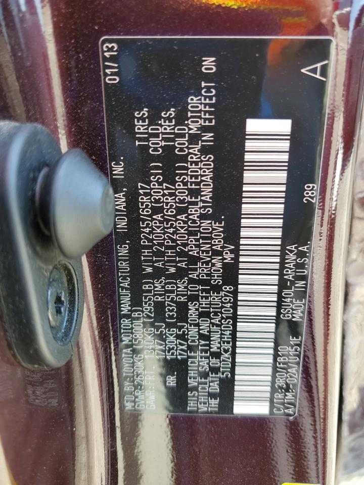 2013 TOYOTA HIGHLANDER