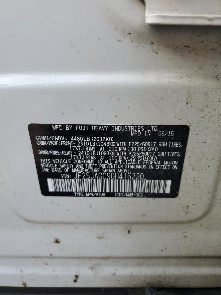 2016 SUBARU FORESTER