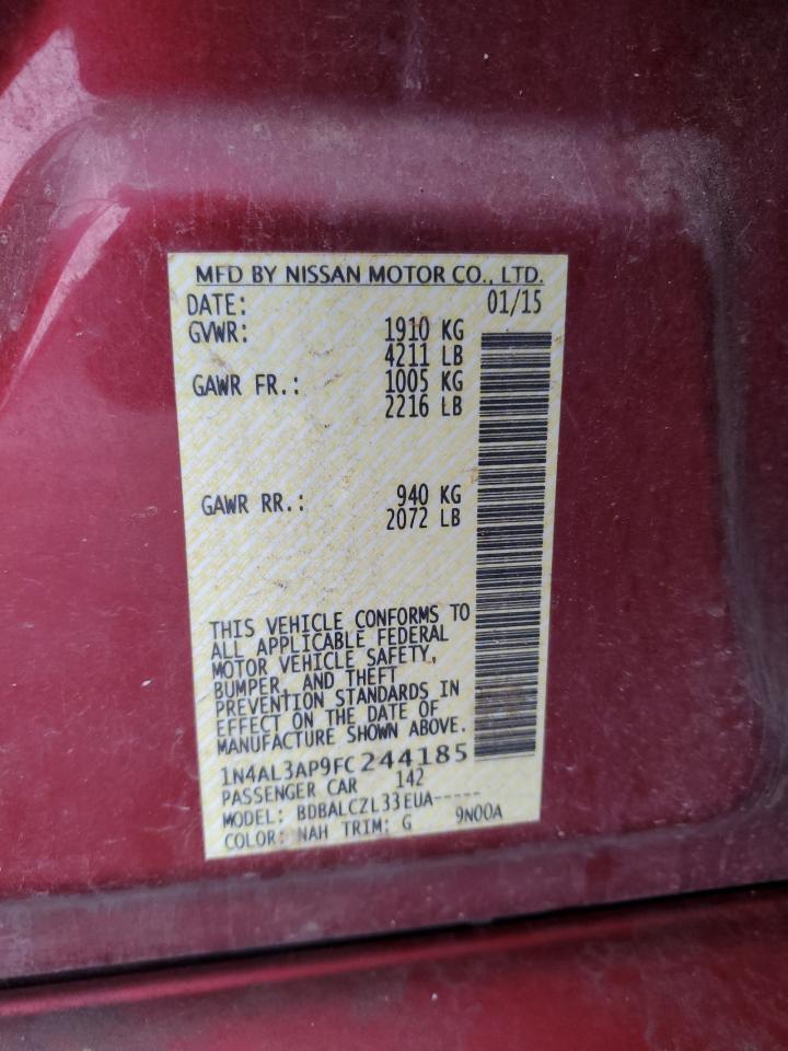 2015 NISSAN ALTIMA