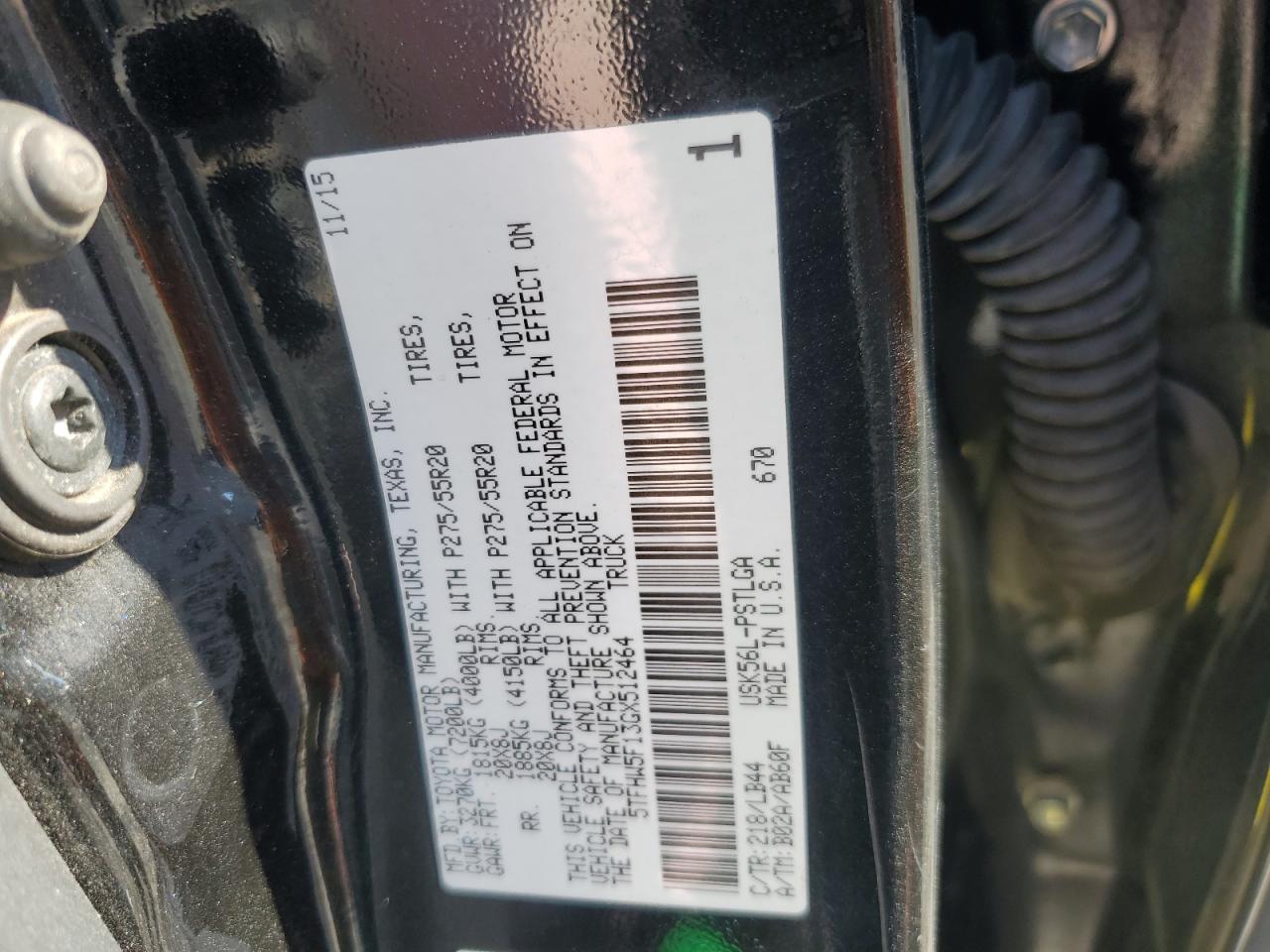 2016 TOYOTA TUNDRA
