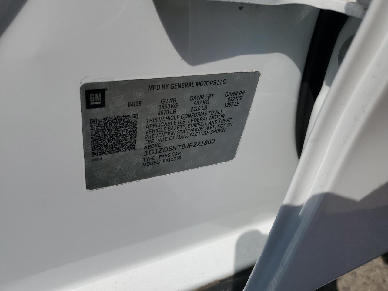 2018 CHEVROLET MALIBU