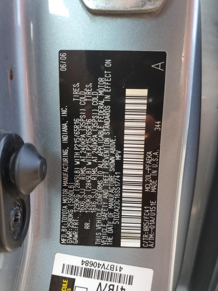 2006 TOYOTA SIENNA