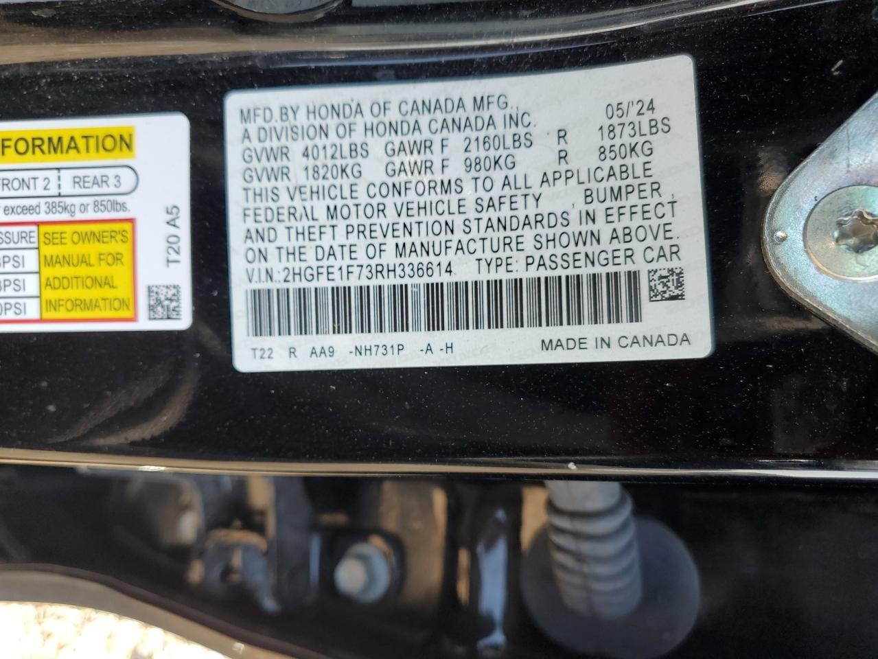 2024 HONDA CIVIC